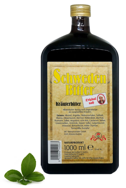 Alk. Oryginalne zioła szwedzkie - Ekstrakt Wyciąg (Nalewka) 1000ml